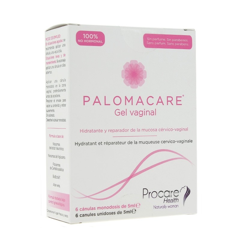 Palomacare gel vaginal 6 cánulas monodosis