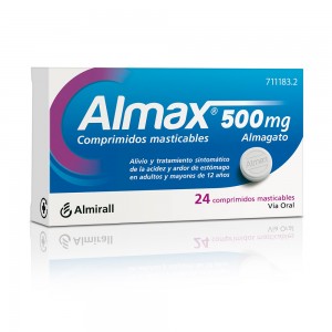 Almax 500mg 24 comprimidos masticables