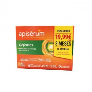 Apiserum defensa 3 cajas de 30 cápsulas