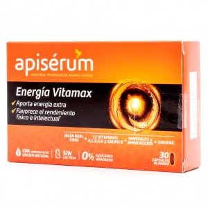 Apiserum Energia Vitamax 30 Capsulas