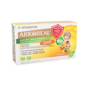 Arkoreal jalea real fresca premium inmunidad Bio 20 ampollas
