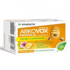 Arkopharma arkovox própolis + vitamina c sabor miel y limón 20 comprimidos