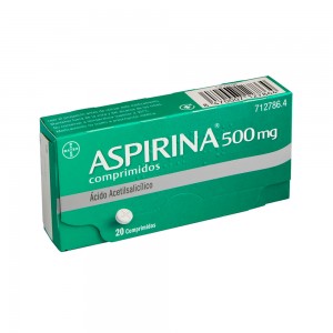 Aspirina 500mg 20 comprimidos