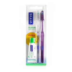 Vitis cepillo dental suave pack 2 unidades