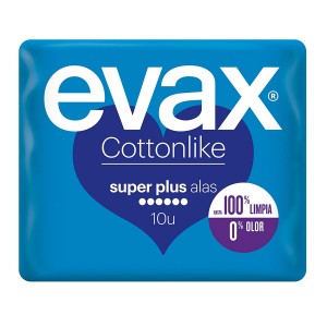 Evax cottonlike superplus alas 10 unidades