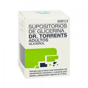 Dr Torrents 12 supositorios de glicerina