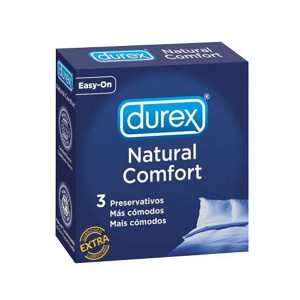 Durex natural confort 3 unidades
