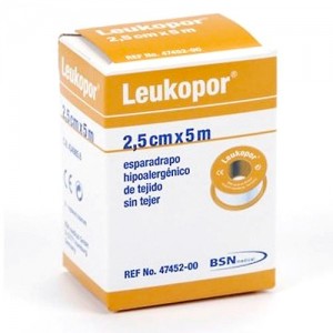 Esparadrapo Papel Leukopor 5X2,5Cm.
