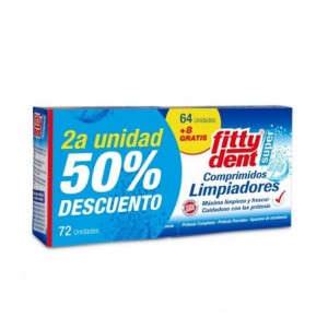 Fittydent Limpiador 72 Pack 2¬ Ui 50 %