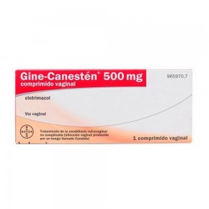 Gine-canestén 500mg 1 comprimido vaginal