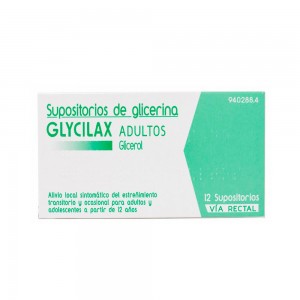 Glycilax adultos 12 supositorios de glicerina
