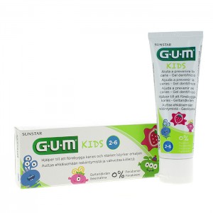 Gum Niños Gel Dental Fresa 2-6 Años 50Ml
