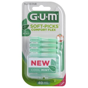 Gum Soft Picks Confort Flex Reg Mint 40U