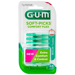 Gum Soft Picks Confort Flex Regular 40U