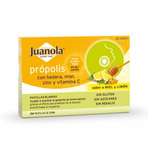 Juanola própolis con hiedra, miel, zinc y vitamina c 24 pastillas