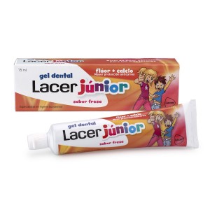 Lacer junior gel dental sabor fresa 75ml