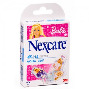 Nexcare Barbie Aqua 360¦ Tattoo 14 Und.