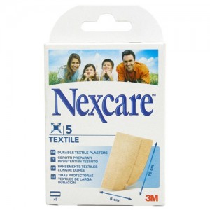 Nexcare Textile Strips 5 Tiras 10X6 Cm.