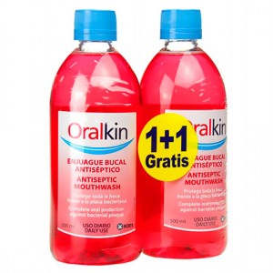 Oralkin Enjuague 500 Ml. Pack 2X1