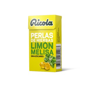 Ricola perlas limón melisa sin azúcar 25gr