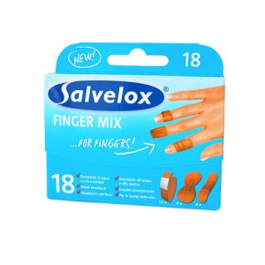 Salvelox Aposito Adhes Finger Mixed 18U.