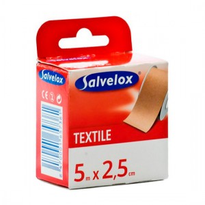Salvelox Esparadrapo Textil Blanco 5X2,5