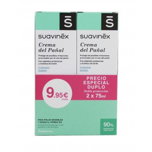 Suavinex pack crema del pañal 2x75ml
