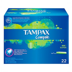 Tampones Tampax Compak Super 22 U.